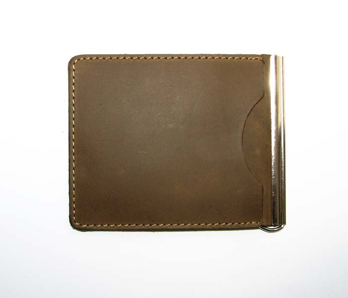 Шкіряний Затиск для Грошей DNK Leather Spring+ оливковий Шкіряний Затиск для Грошей DNK Leather Spring+ оливковий